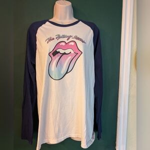 Rolling Stones, Navy and white baseball tee